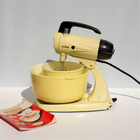 Vintage sunbeam mixmaster - Vintage Sunbeam Mixmaster Handheld Electric Mixer / Avocado Green Kitchenware (74) Sale Price $32.00 $ 32.00 $ 40.00 Original Price $40.00 (20% off) Sale ends in 35 hours Add to Favorites Vintage 1.5" Heart Brooch, Gold Plated W/ Multi-Style & Colored Gemstones, Shades of Green, Yellow, Peach, Unmarked, Great Valentine Gift (29) Sale Price $25.20 …